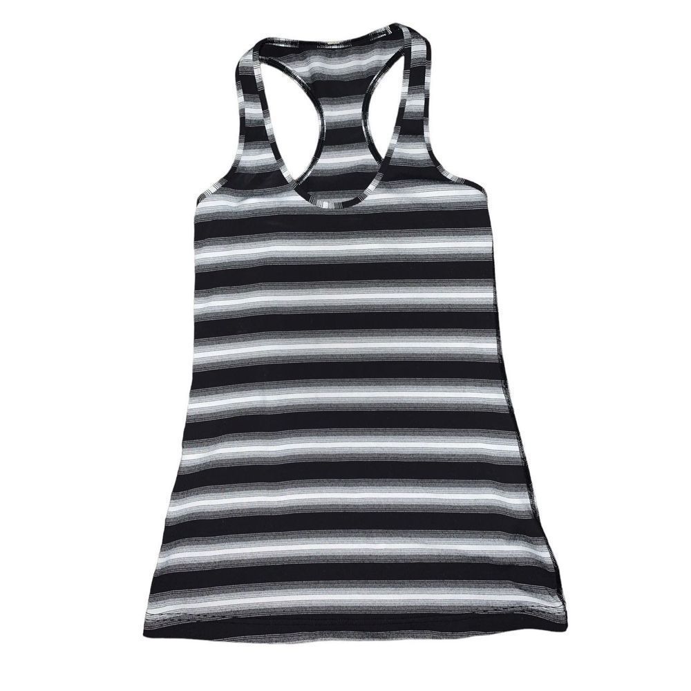 Lululemon, Black & White Stripe Tank Top, **APPROX. Size 4, Small, Used